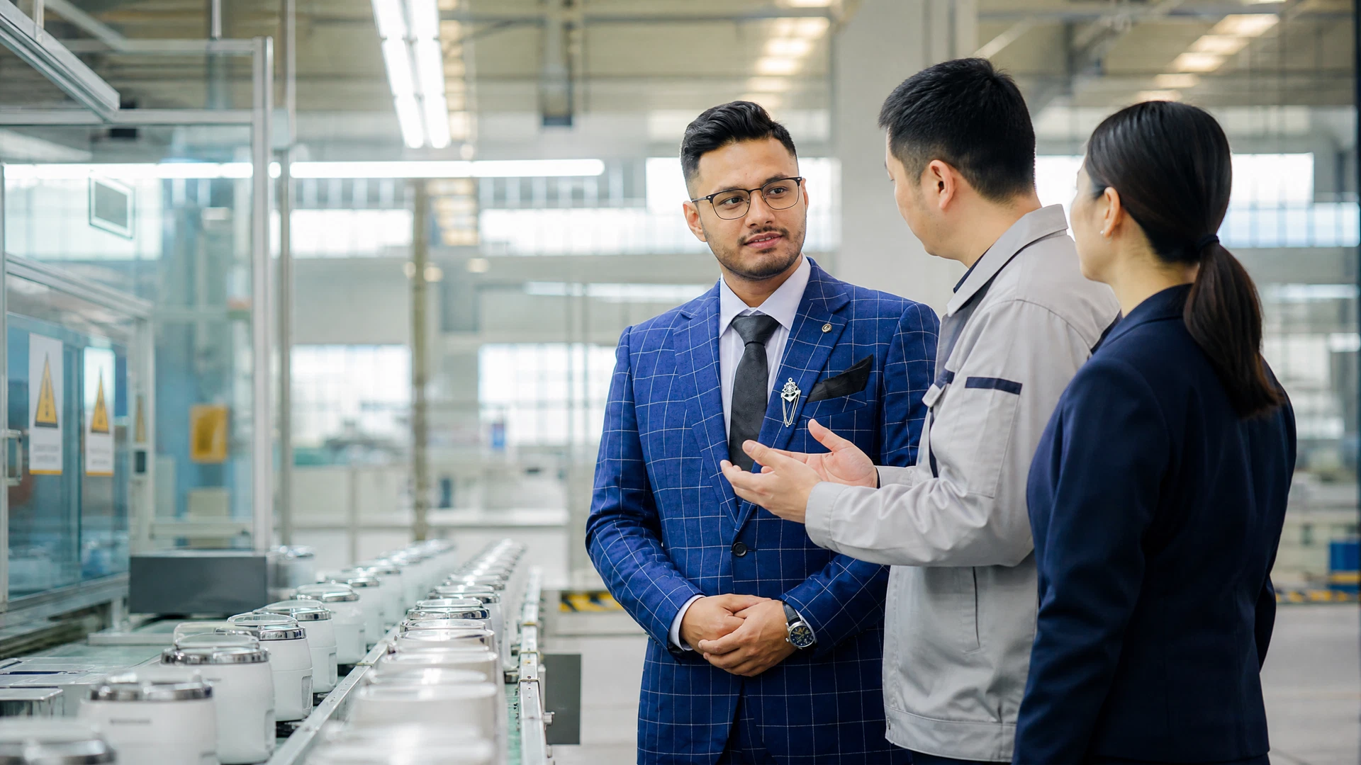 Representative factory visit scene